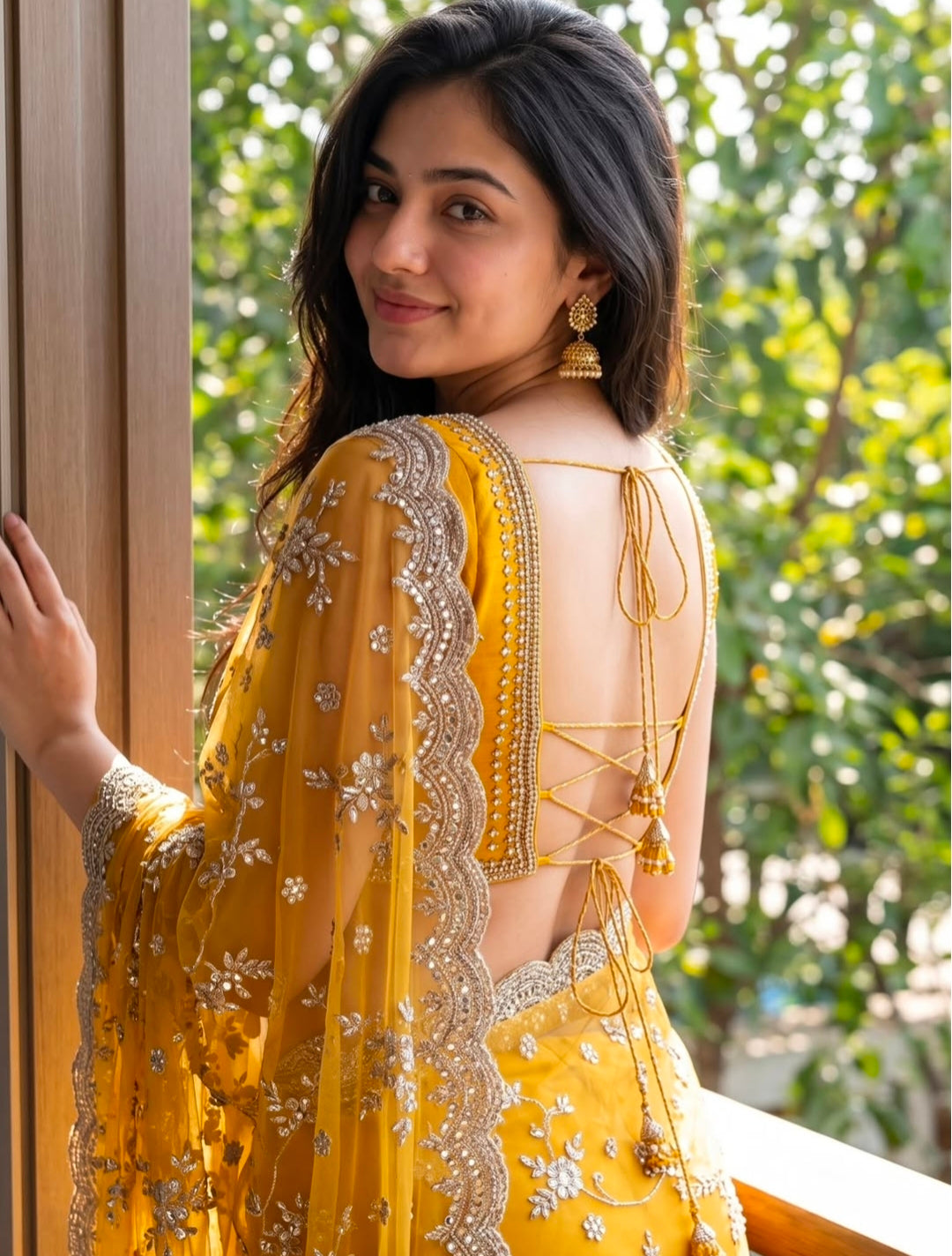 Mustard Yellow Saree
