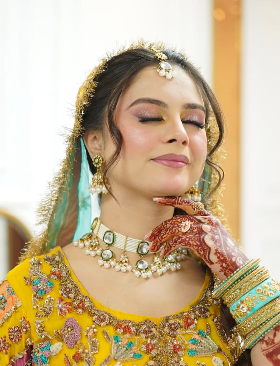 Mehndi lehenga