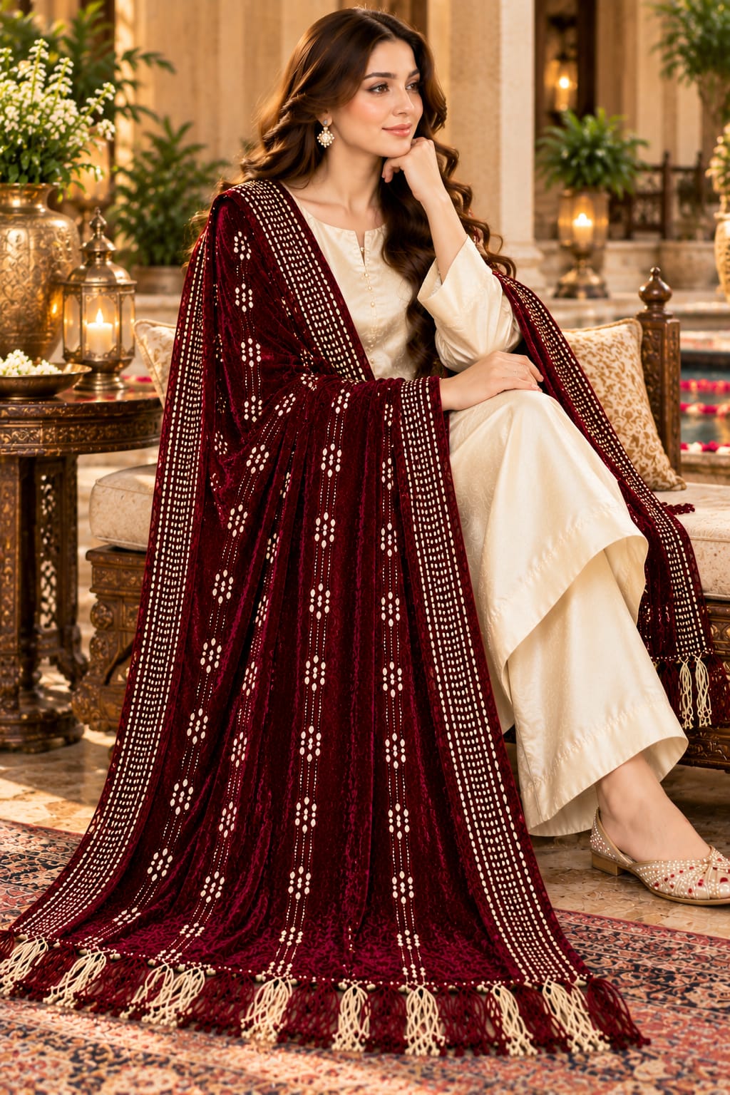 Original Premium Velvet Shawl