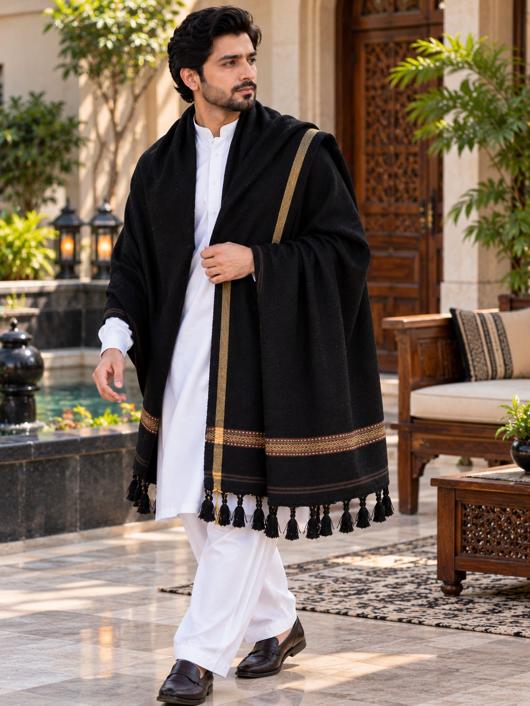 Gents Velvet Shawl