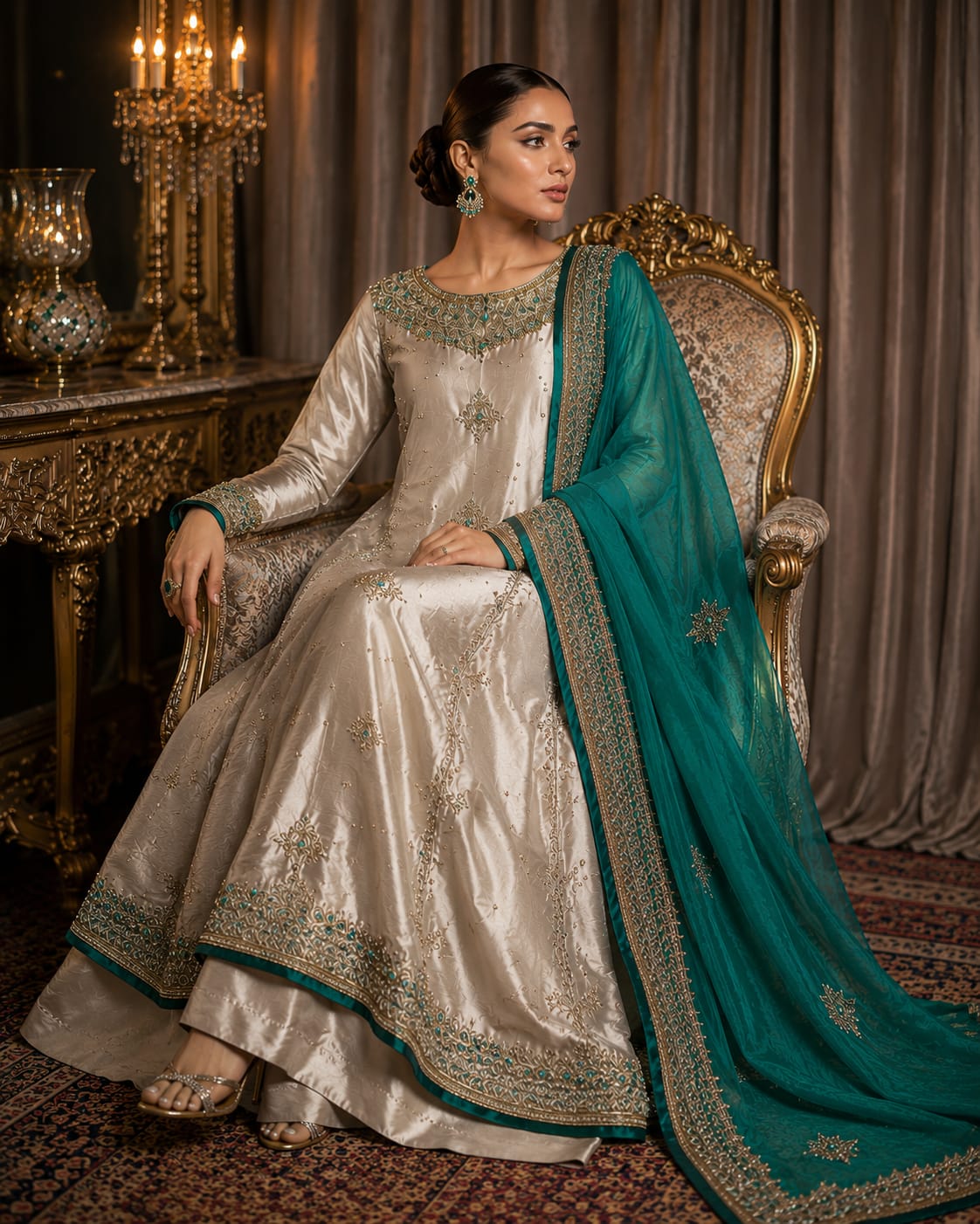 Sheesha Silk Long Frock