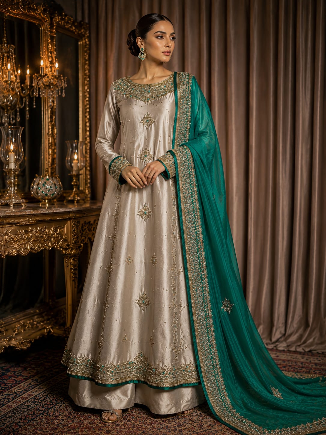 Sheesha Silk Long Frock