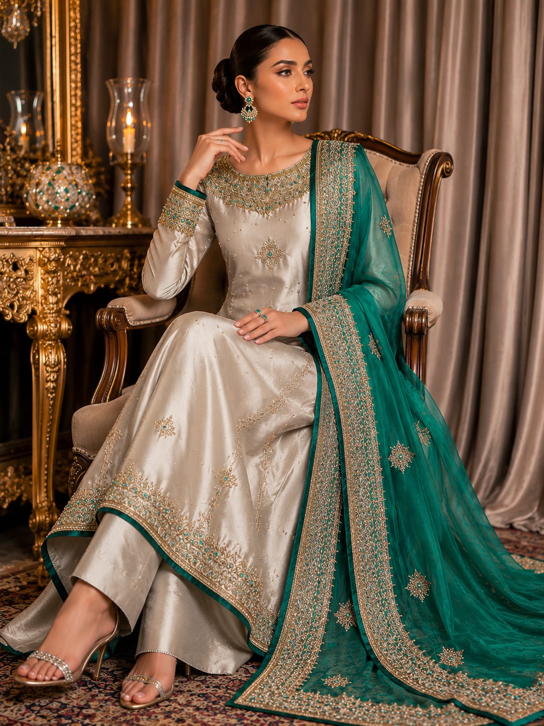 Sheesha Silk Long Frock