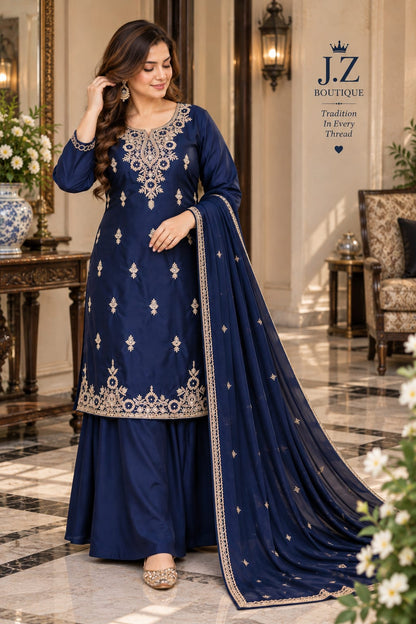 Sharara, Kamees with Dupatta