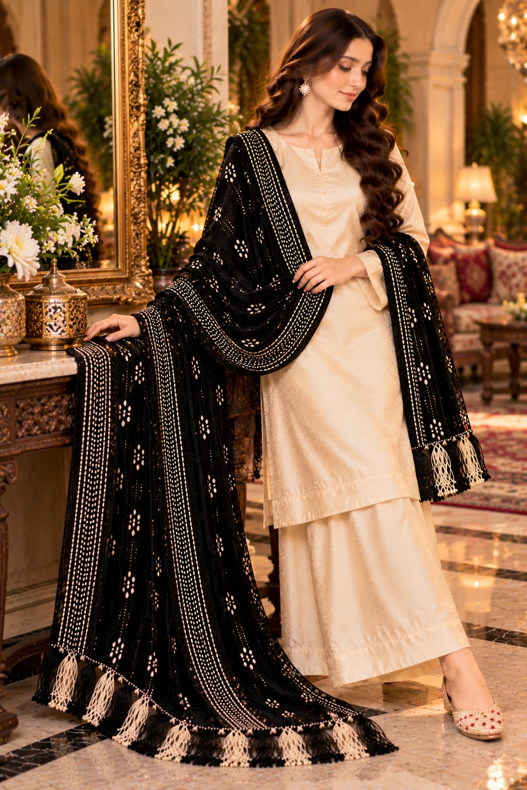 Original Premium Velvet Shawl