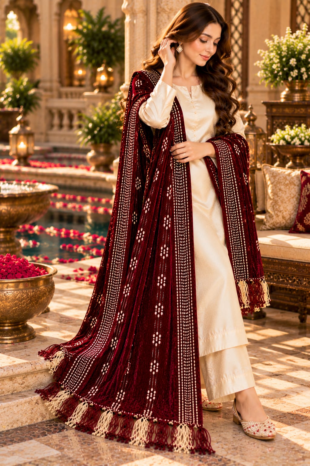 Original Premium Velvet Shawl