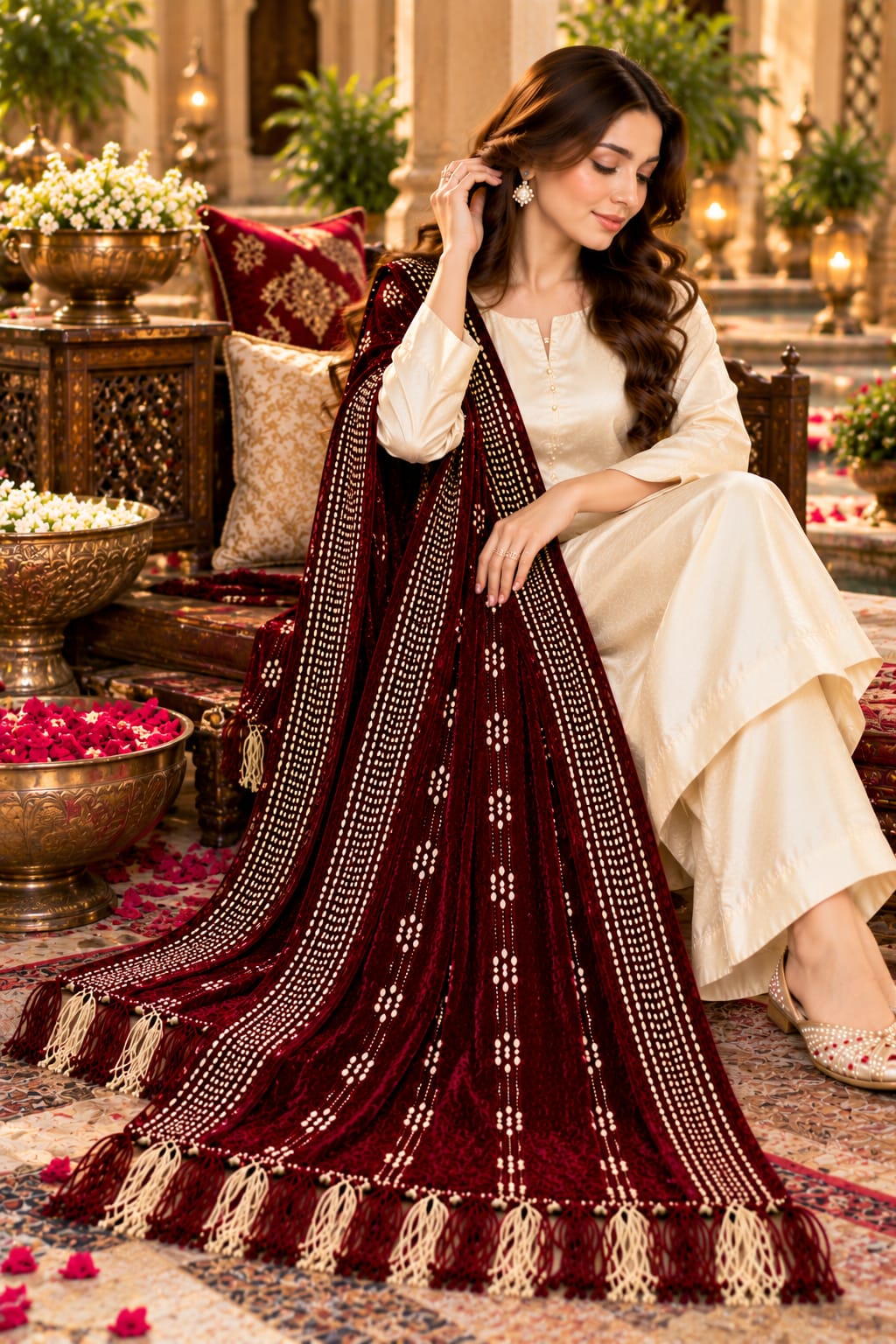 Original Premium Velvet Shawl