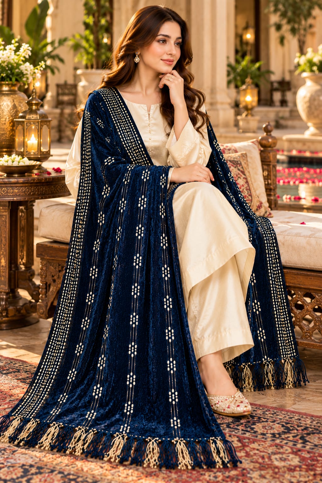 Original Premium Velvet Shawl