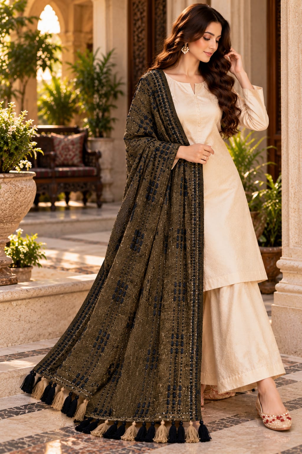 Original Premium Velvet Shawl
