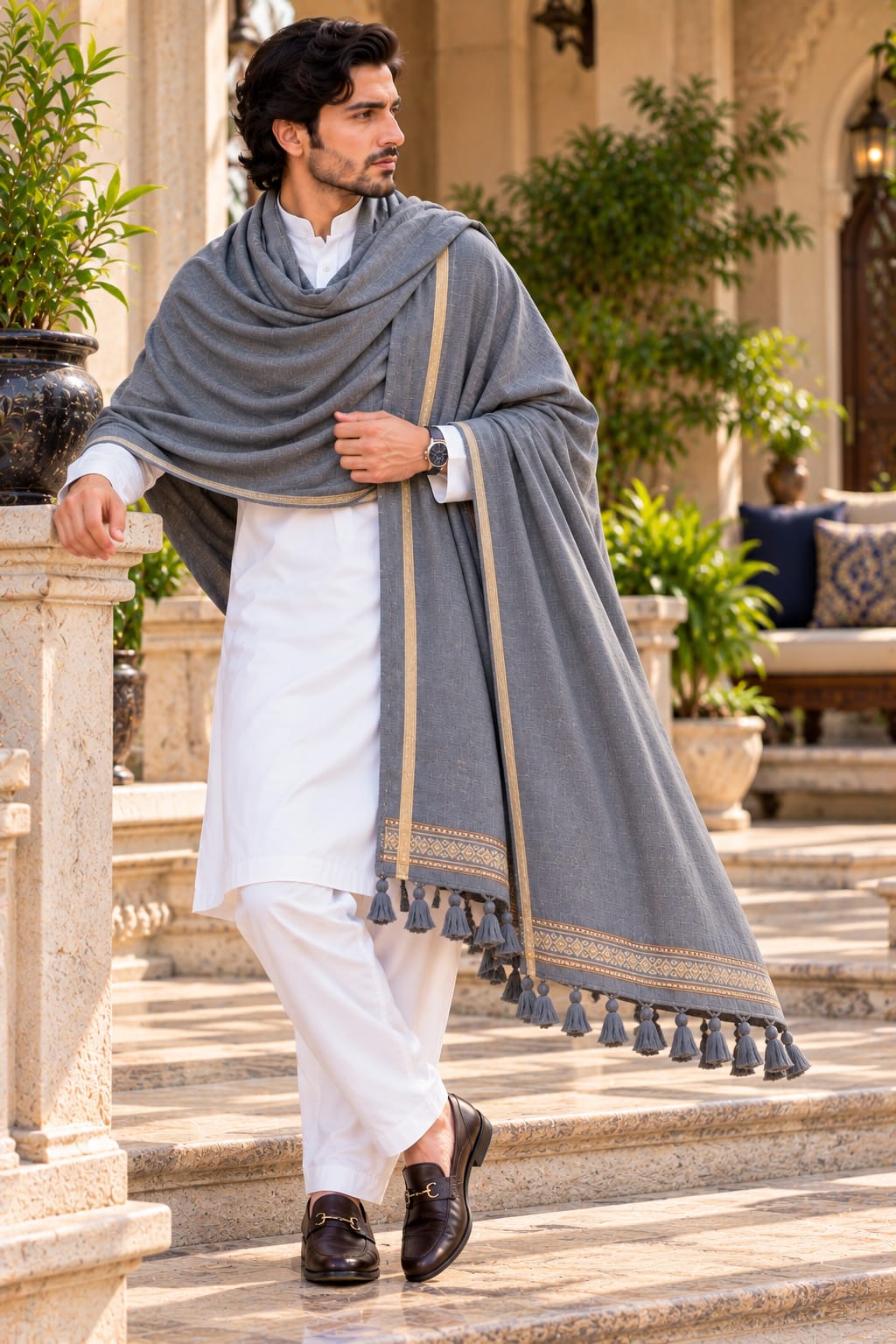 Gents Velvet Shawl