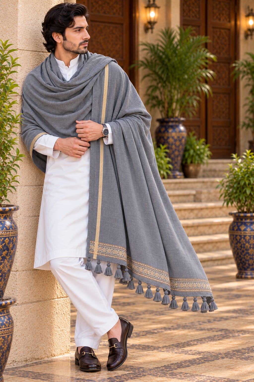 Gents Velvet Shawl