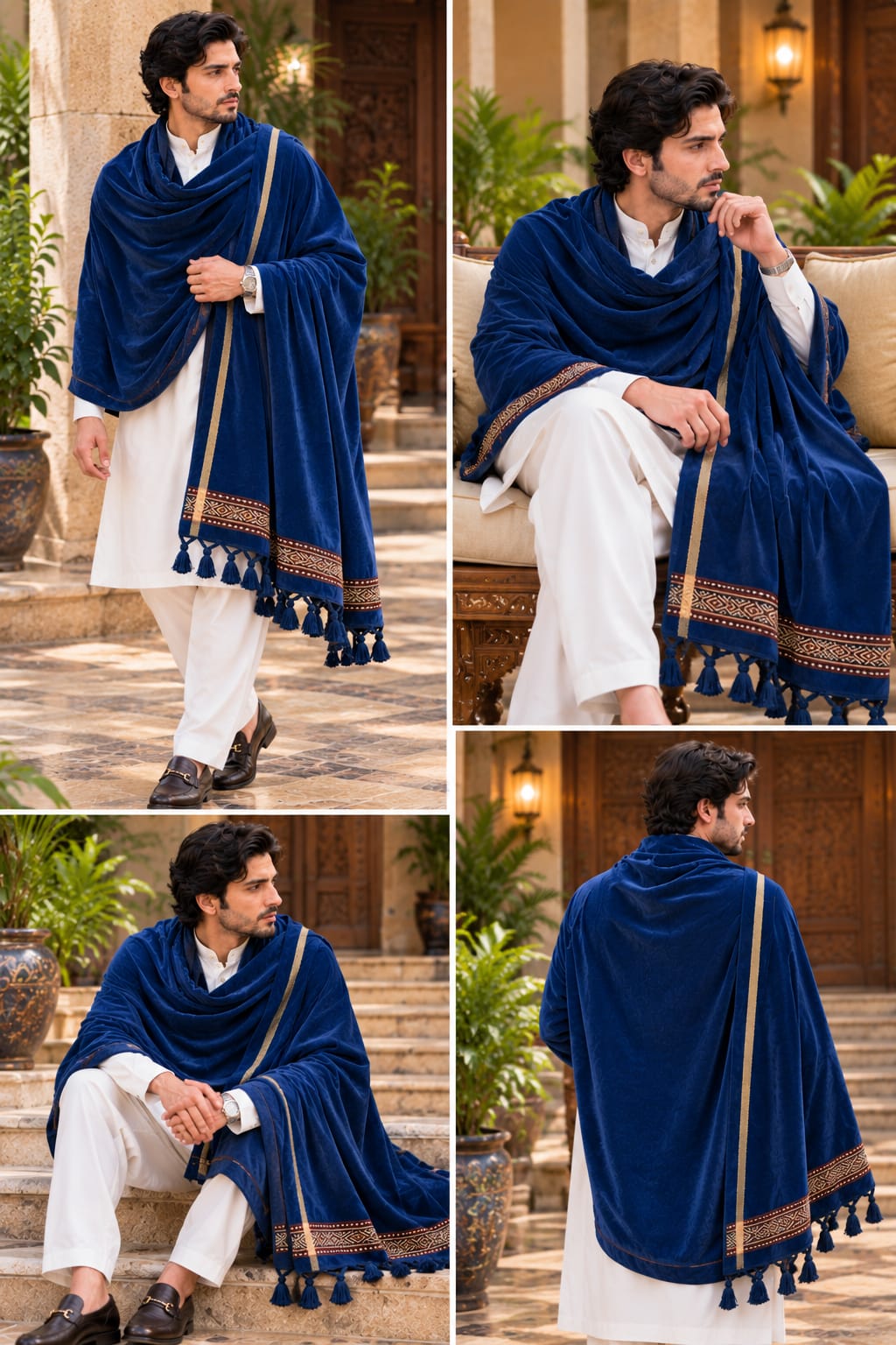 Gents Velvet Shawl