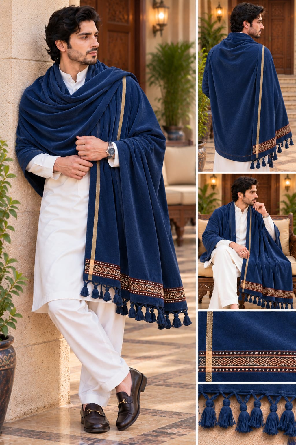 Gents Velvet Shawl