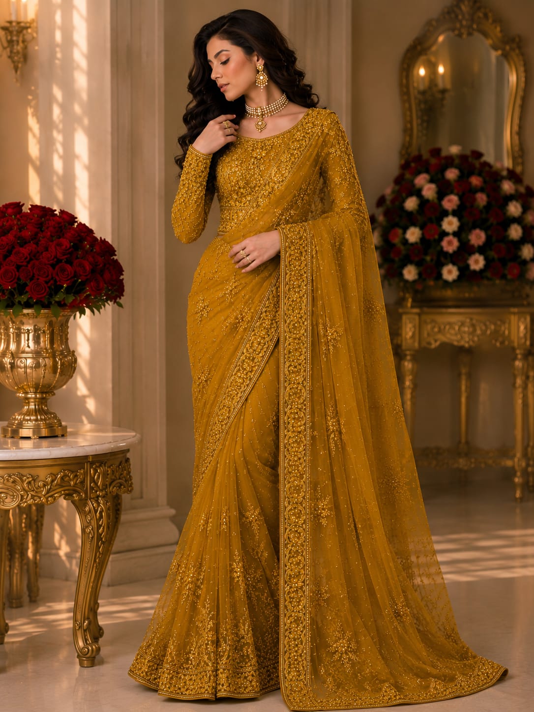 Premium Soft Net Saree