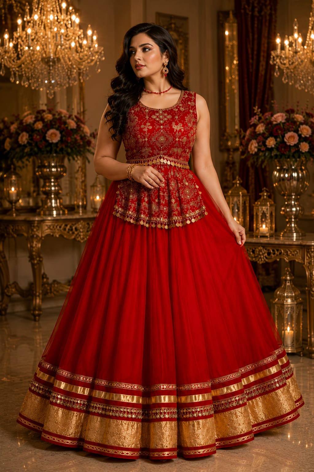 kurti, Lehnga &amp; Dupatta