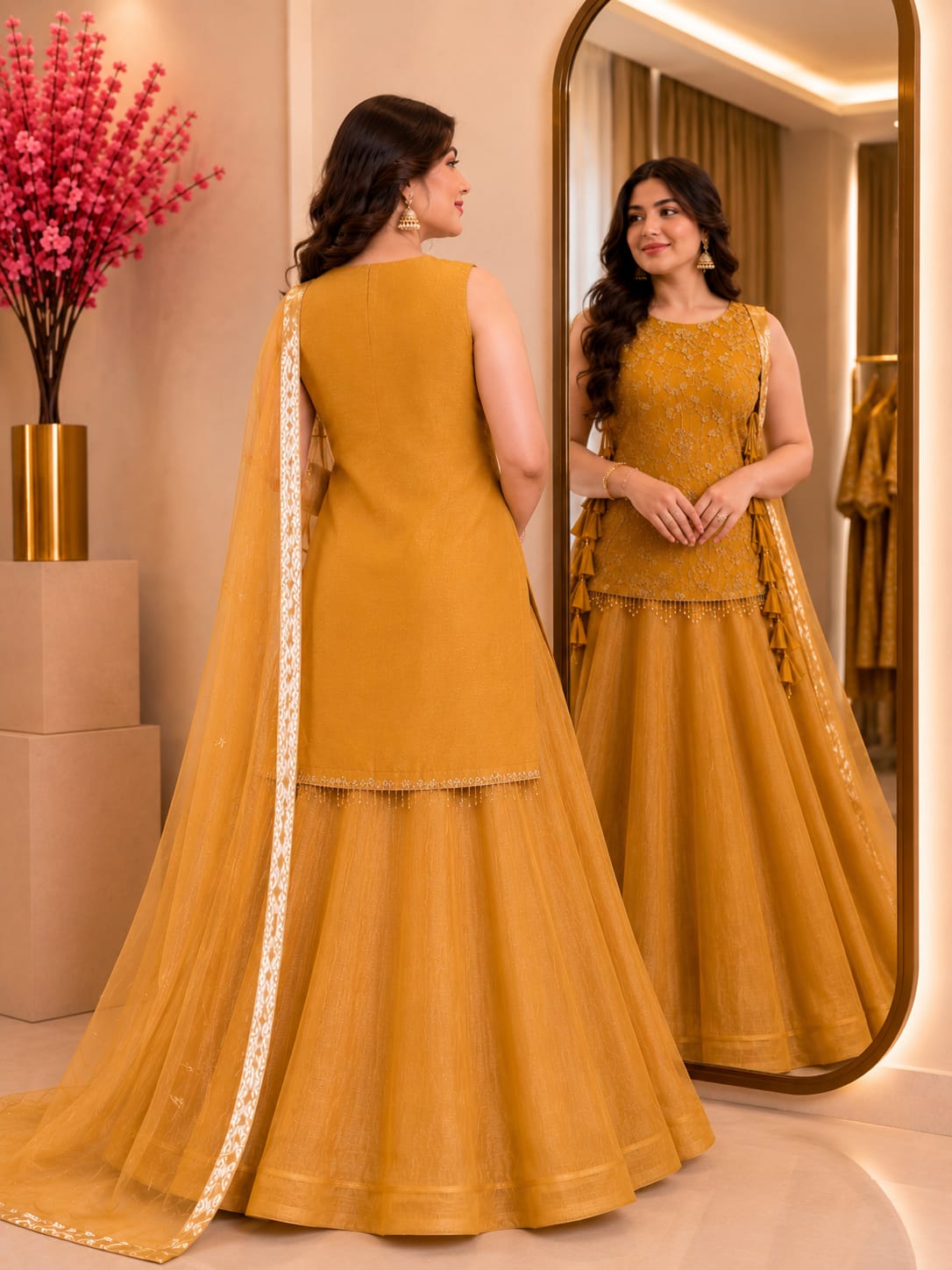 kurti, Lehnga &amp; Dupatta