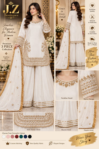 Sharara, Kamees with Dupatta