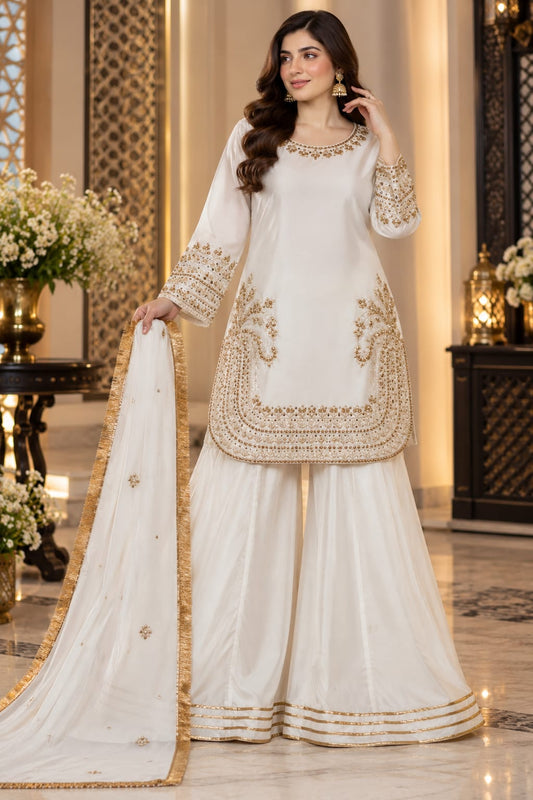 Sharara, Kamees with Dupatta