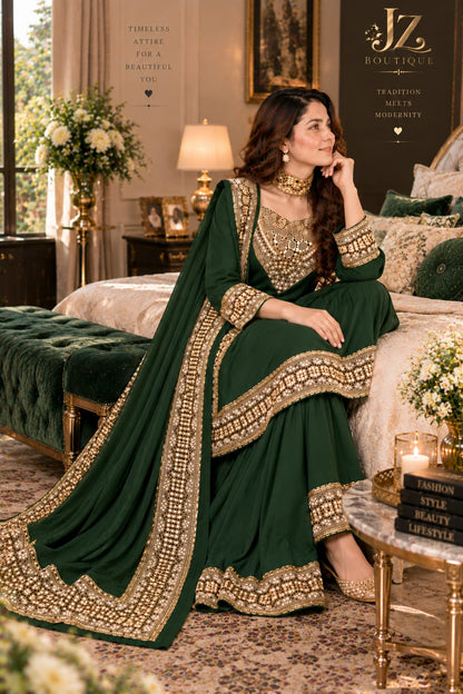 Sharara, Kamees with Dupatta