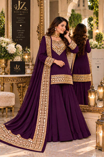 Sharara, Kamees with Dupatta