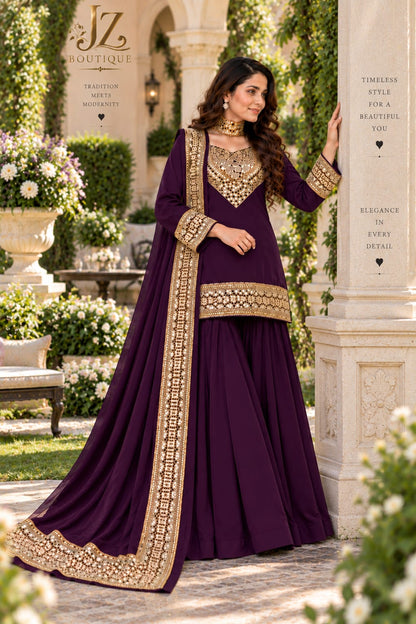 Sharara, Kamees with Dupatta