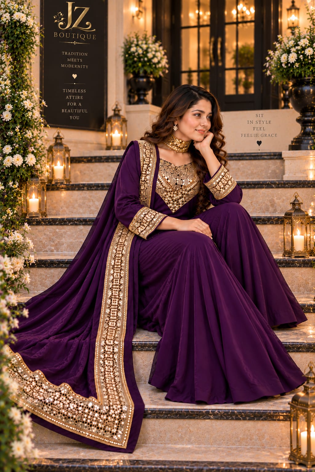 Sharara, Kamees with Dupatta