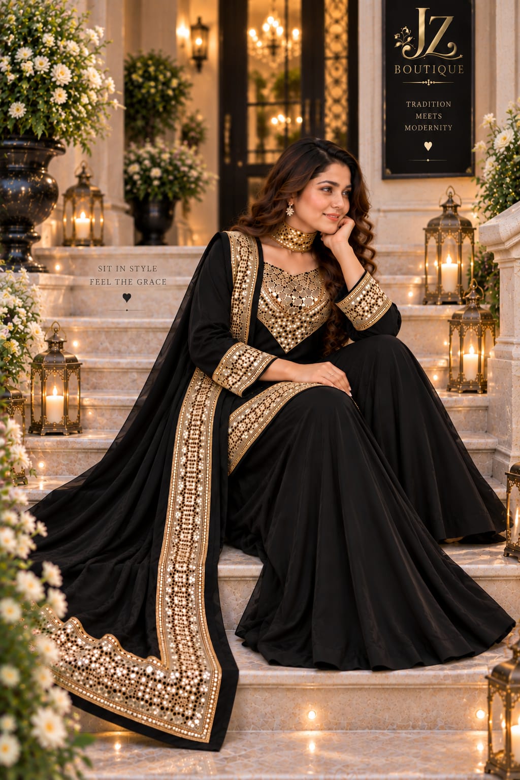 Sharara, Kamees with Dupatta