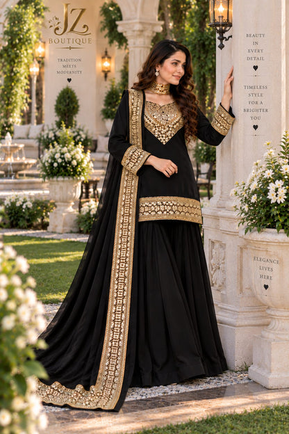Sharara, Kamees with Dupatta