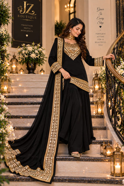 Sharara, Kamees with Dupatta