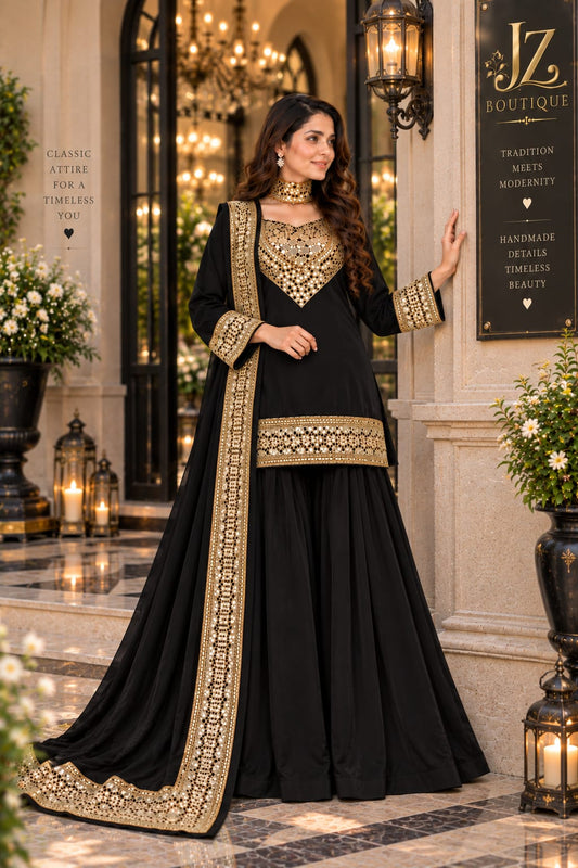 Sharara, Kamees with Dupatta