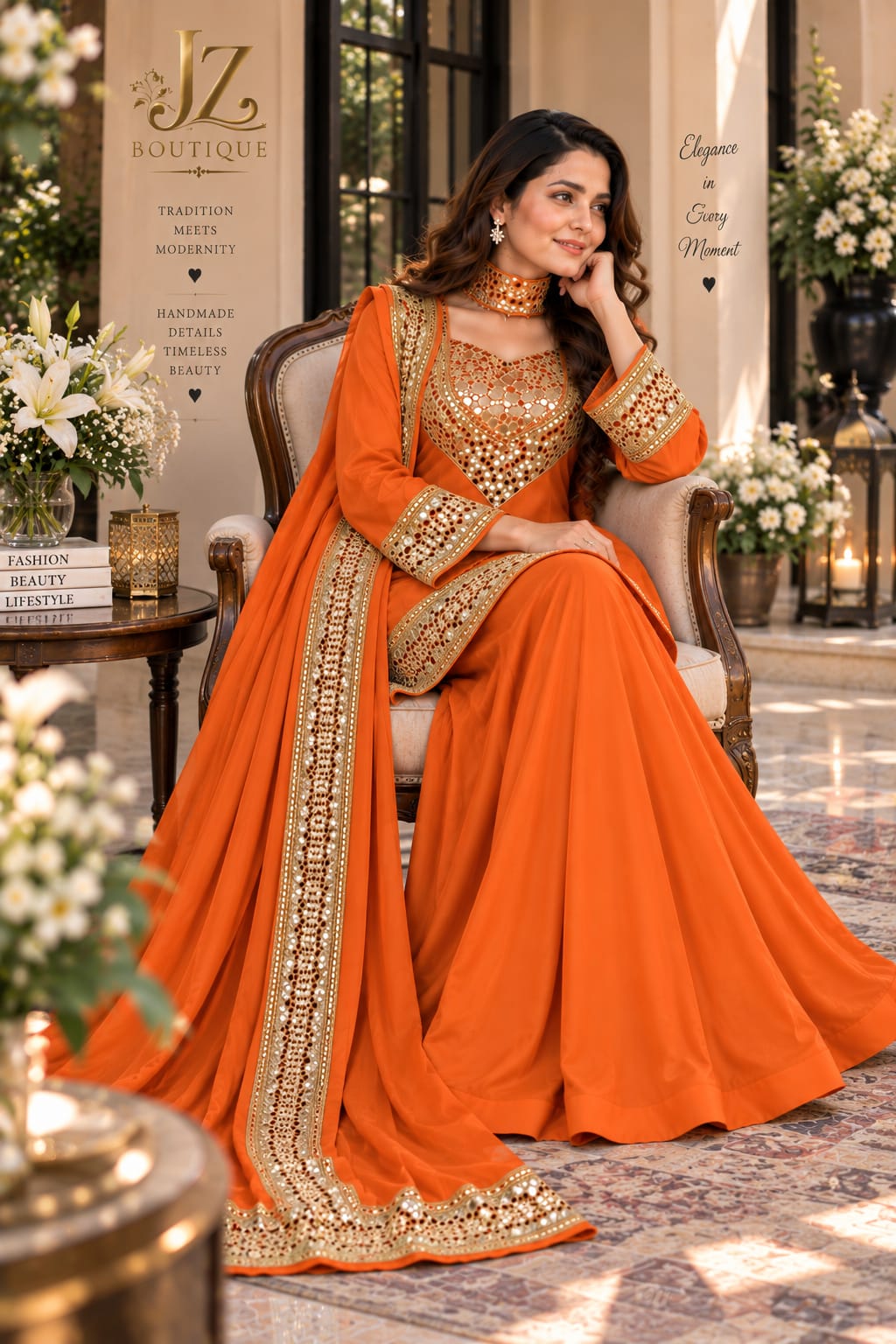 Sharara, Kamees with Dupatta