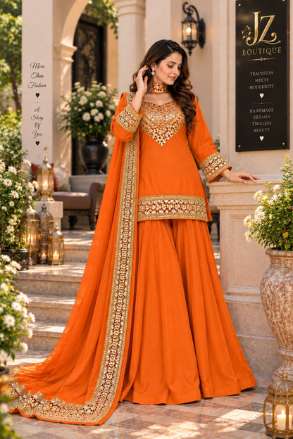 Sharara, Kamees with Dupatta