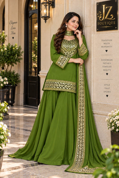 Sharara, Kamees with Dupatta