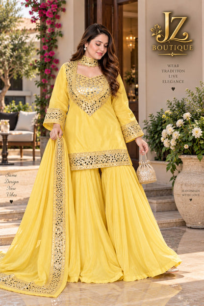 Sharara, Kamees with Dupatta