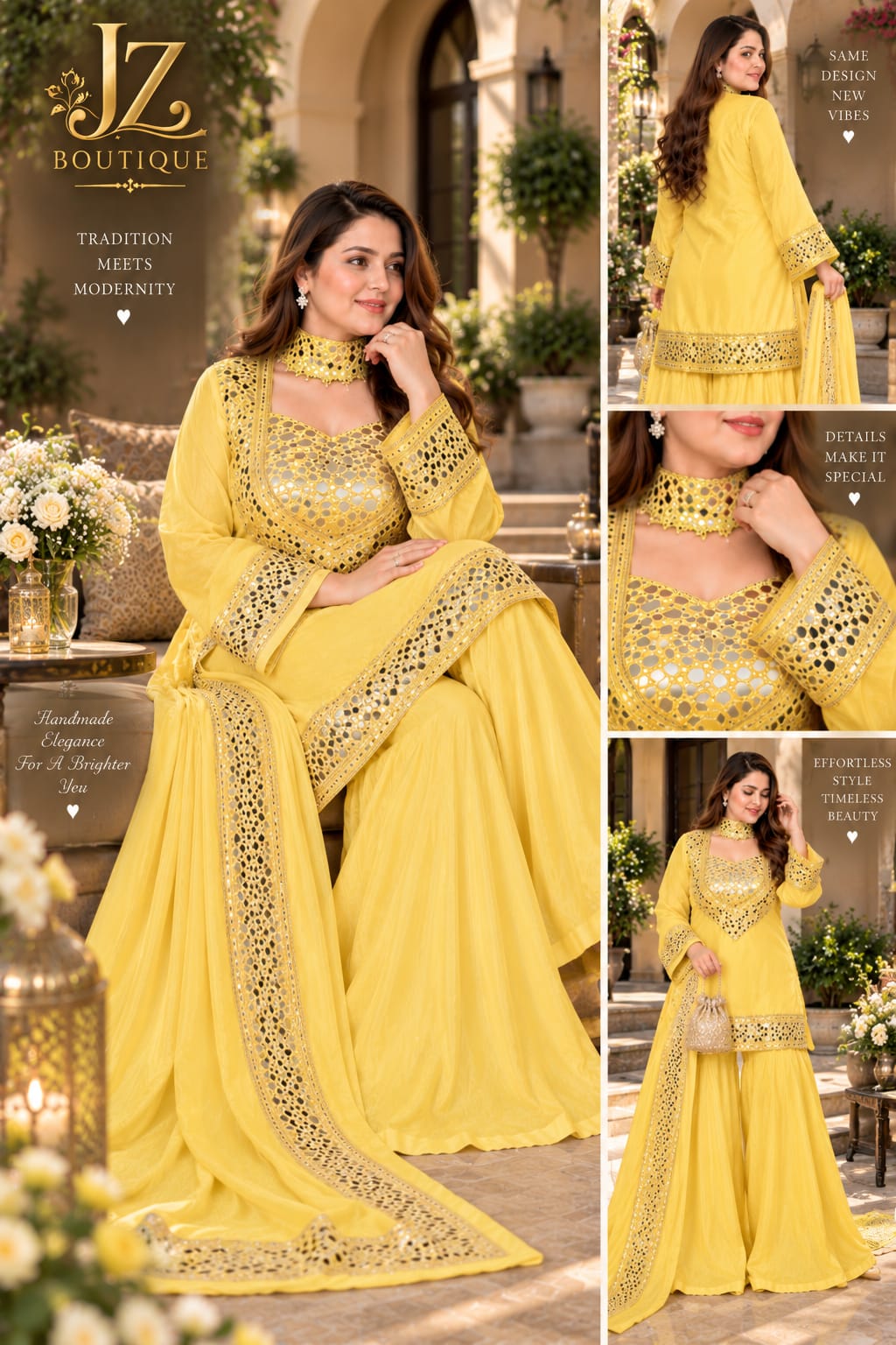 Sharara, Kamees with Dupatta