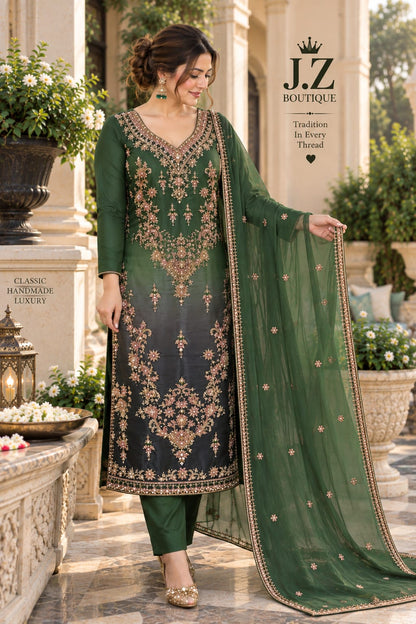 Long shirt with Trouser & Dupatta