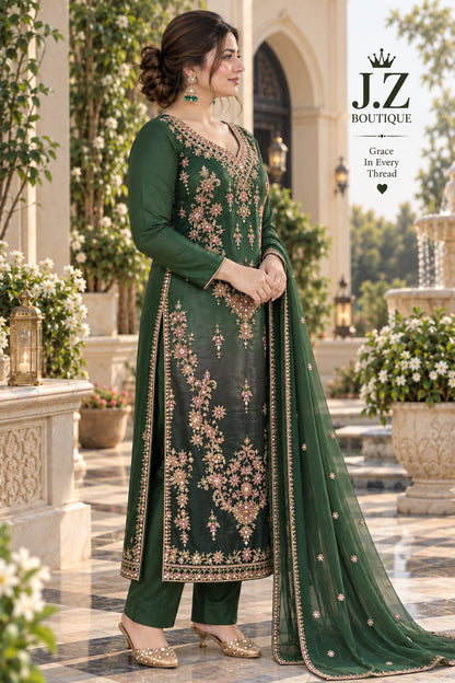Long shirt with Trouser & Dupatta