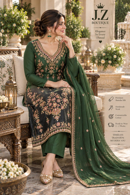 Long shirt with Trouser & Dupatta