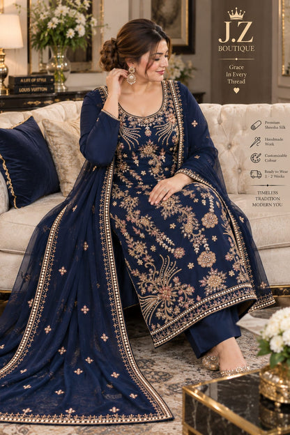 Long shirt with Trouser & Dupatta