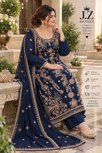 Long shirt with Trouser & Dupatta