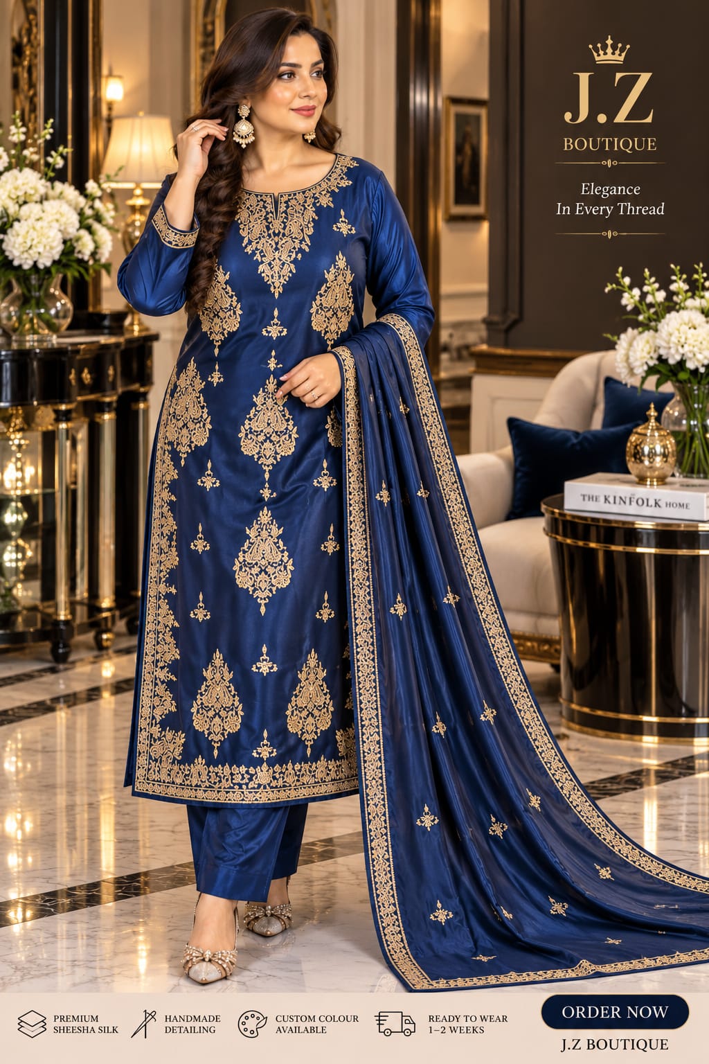 3 Piece handmade suit