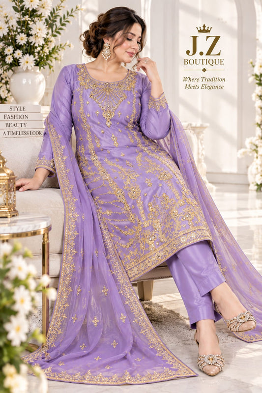 Long shirt with Trouser & Dupatta