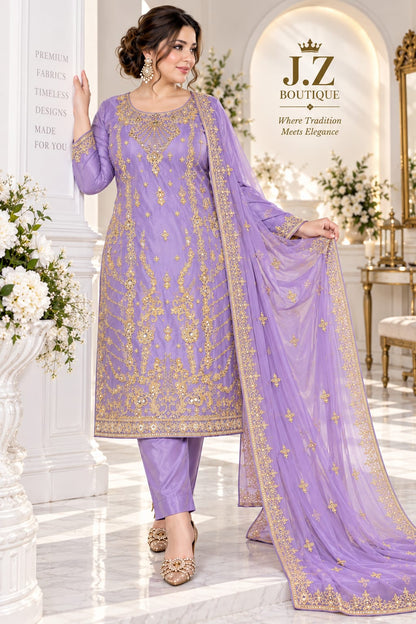 Long shirt with Trouser & Dupatta