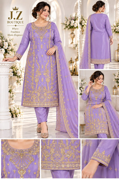 Long shirt with Trouser & Dupatta