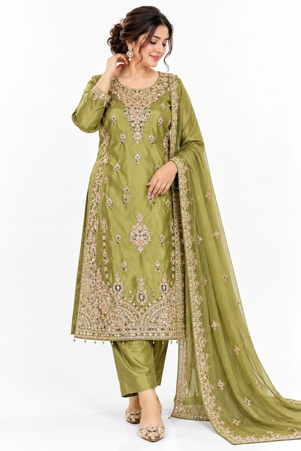 Handmade 3 piece bridal suit