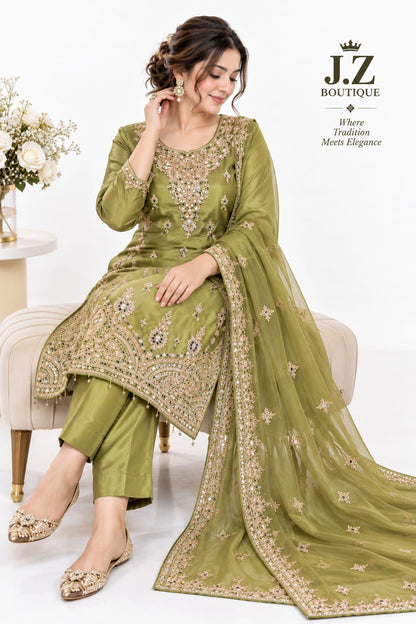 Handmade 3 piece bridal suit