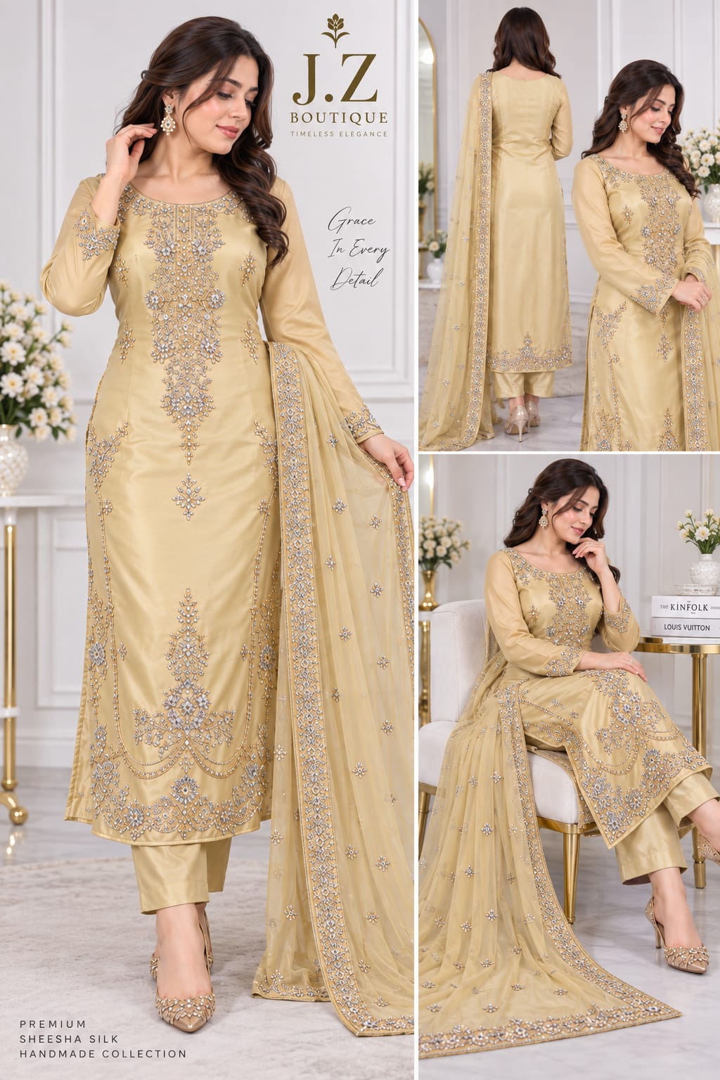 Long shirt with Trouser & Dupatta