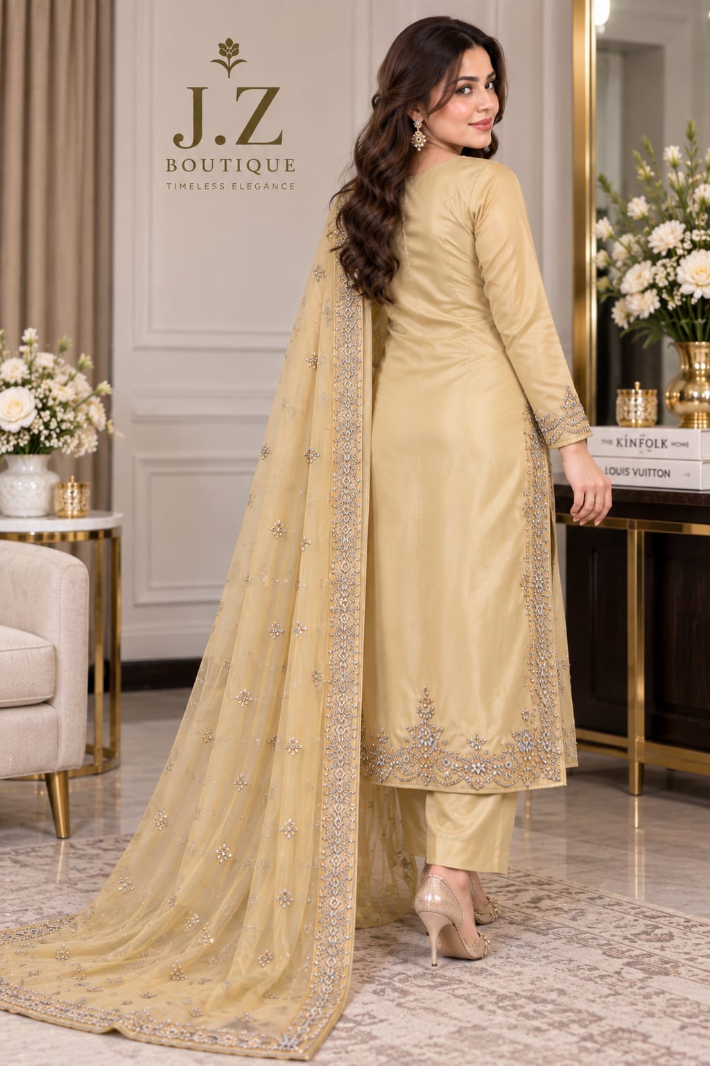 Long shirt with Trouser & Dupatta