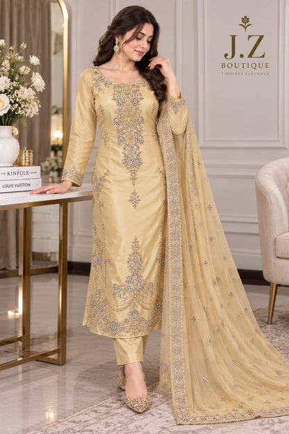 Long shirt with Trouser & Dupatta