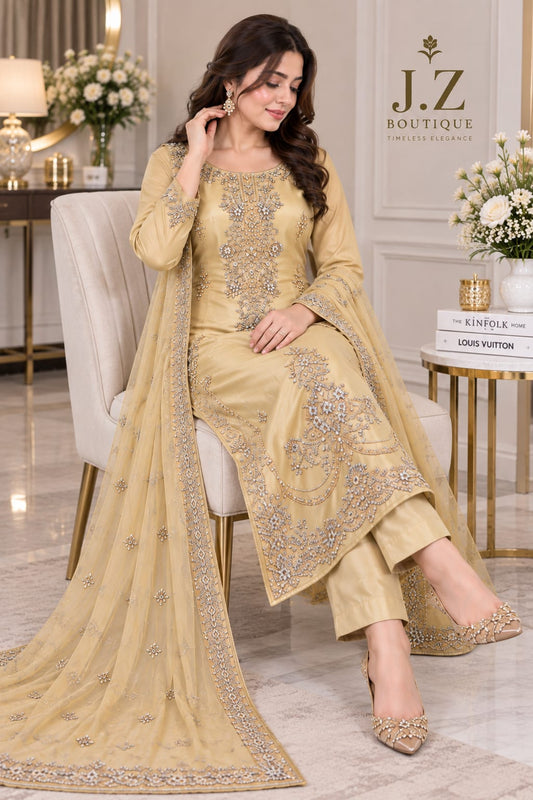 Long shirt with Trouser & Dupatta